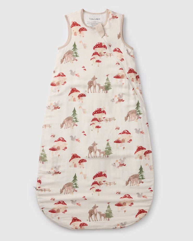 Muslin Lightweight Sleep Bag 0.5 TOG - Forest Families