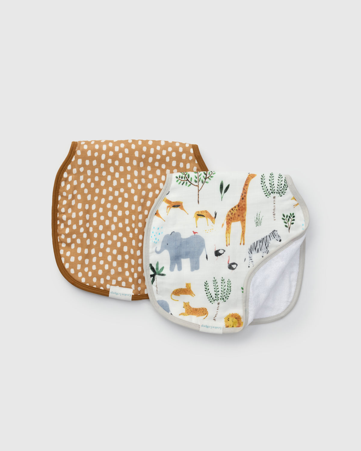 Burp Cloth Set - 2 Pack - Safari Jungle