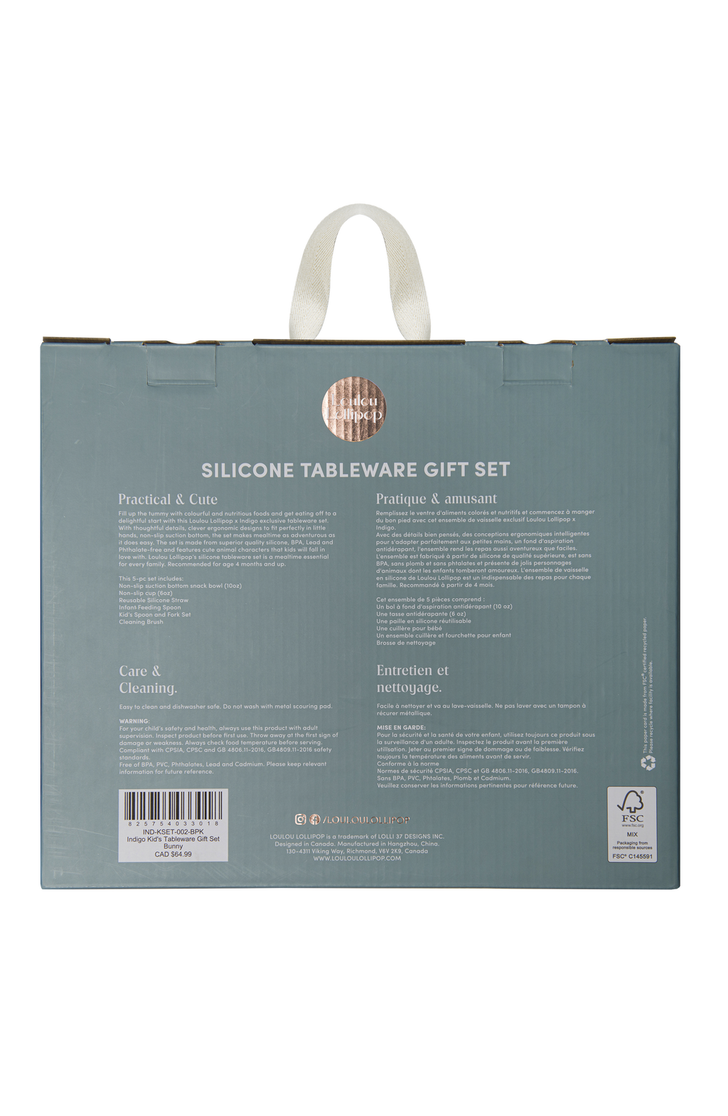Kid's Tableware Gift Set - Baily Bunny