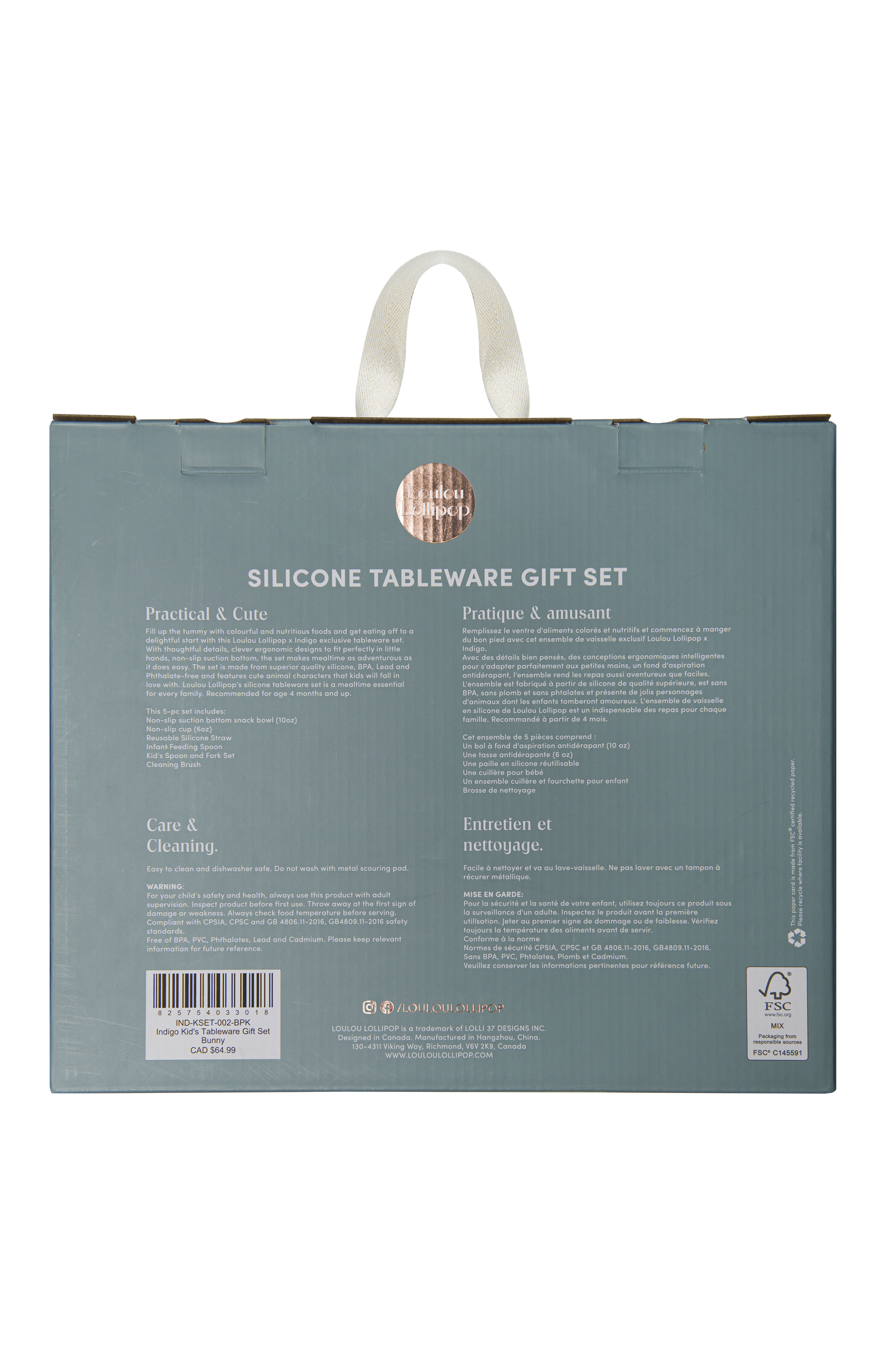 Kid's Tableware Gift Set - Baily Bunny