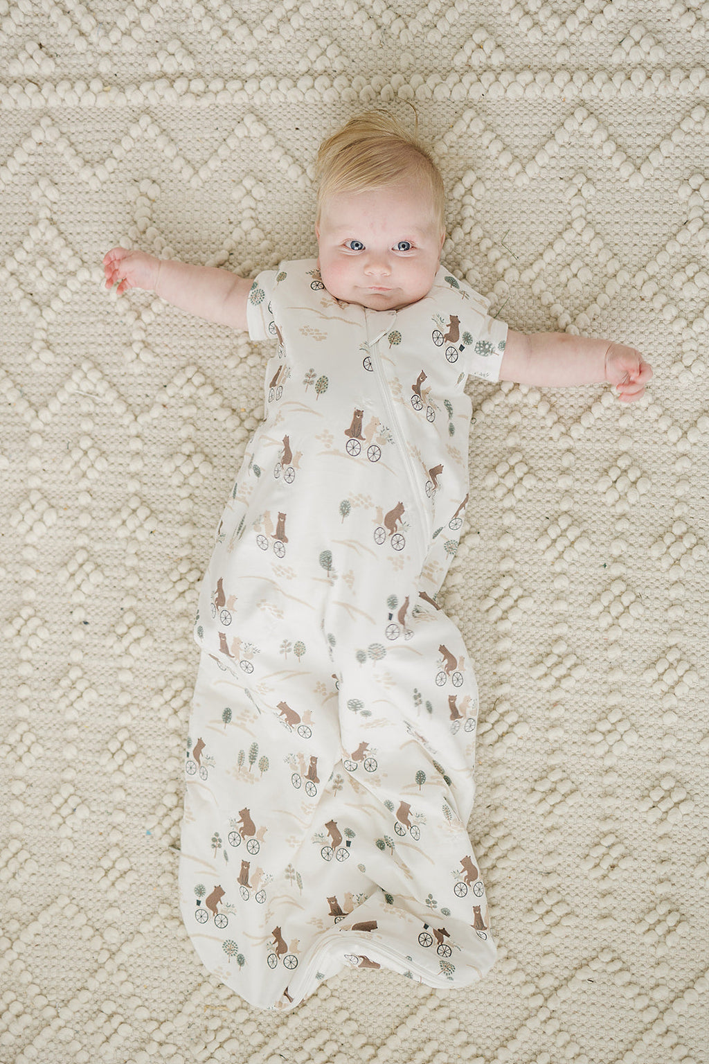 TENCEL™ Sleep Bag 1.0 TOG - Bears on Bikes