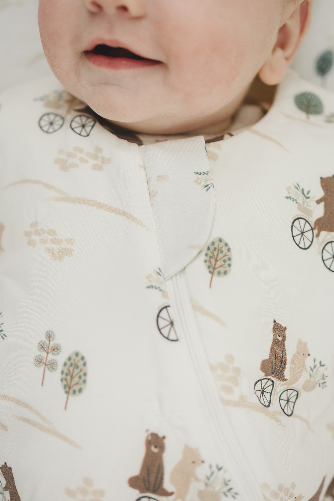 TENCEL™ Sleep Bag 1.0 TOG - Bears on Bikes