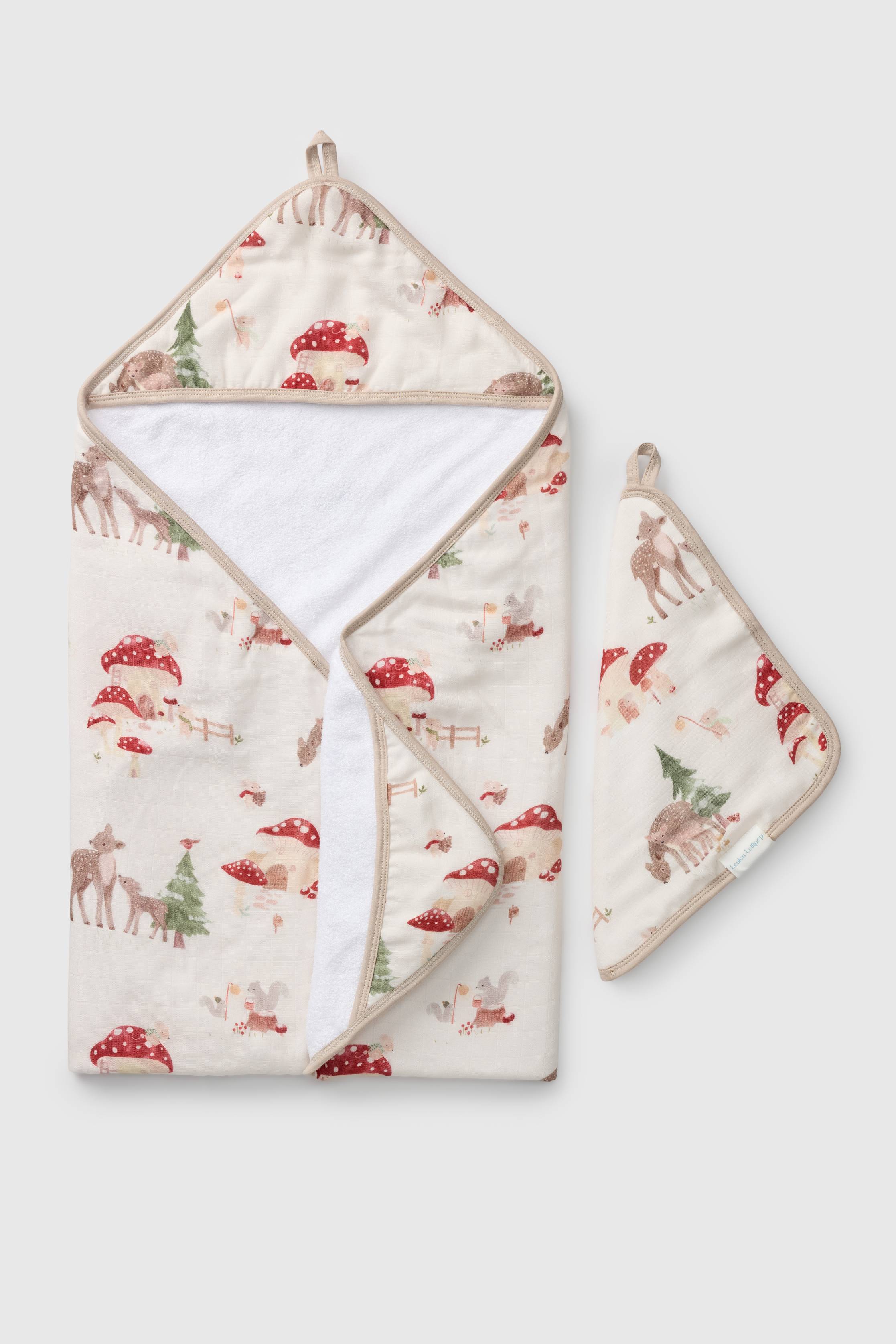 Hooded Towel Set - Forest Families