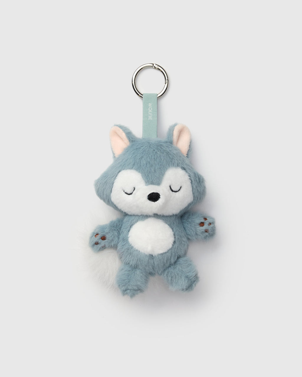 Wolfie Plush Bag Charm - Smoke Blue